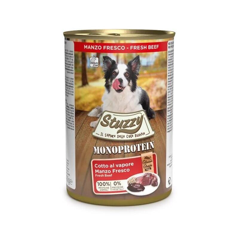 Comida Húmeda Para Perros Stuzzy Monoprotein Beef   400 G