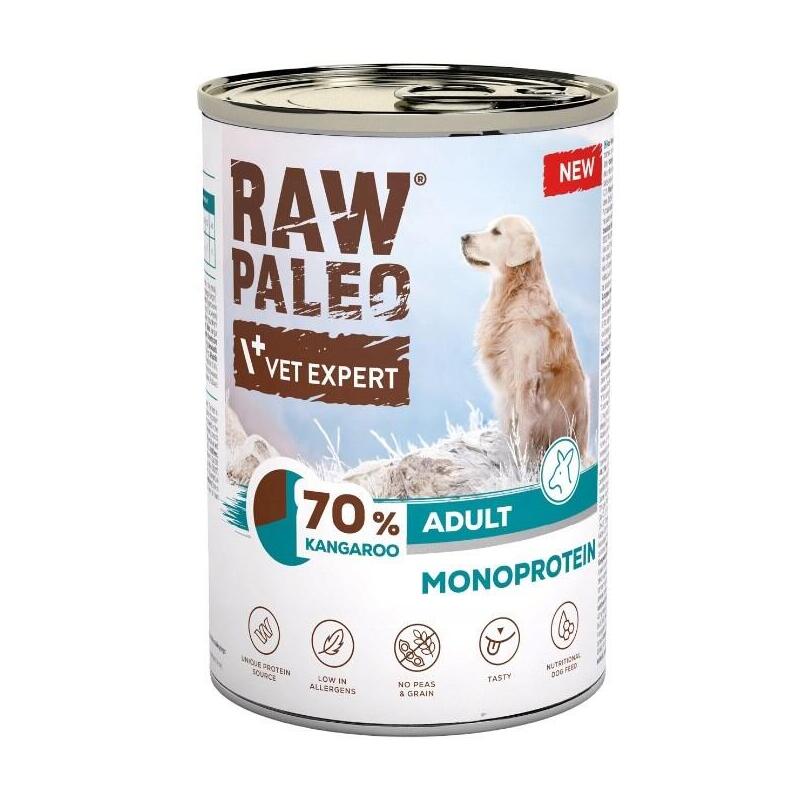 Comida Húmeda Para Perros Vetexpert Raw Paleo Canguro  400g