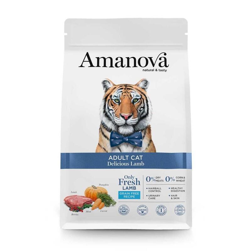 Comida Seca Para Gatos Amanova Adult Cat Delicious Lamb  1,5kg