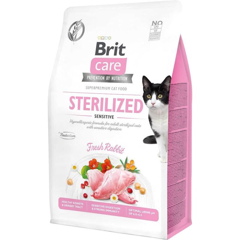 Comida Seca Para Gatos Brit Care Grain-Free Sterilized Sensitive  400 G