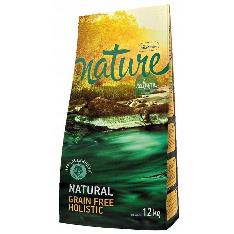 Comida Seca Para Perros Nature Grain Free Holistic Salmón  12 Kg