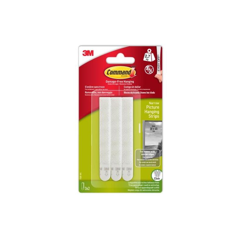 Command Tiras Adhesivas Para Colgar Cuadros - Blanco