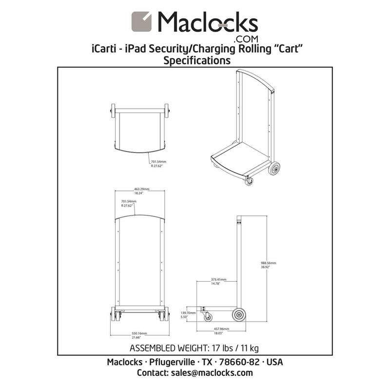 Compulocks Cartipad Duo Blanco Interior