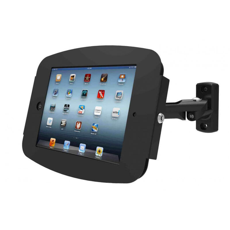 Compulocks Ipad Pro 12.9" (3-6th Gen) Space Enclosure Swing Wall Mount Carcasa Antirrobo Para Pc Tablet Bloqueable Aluminio De Alta Calidad Negro Tamaño De Pantalla: 12.9" Se Puede Instalar En La Pared Se Puede Instalar En Una Superficie