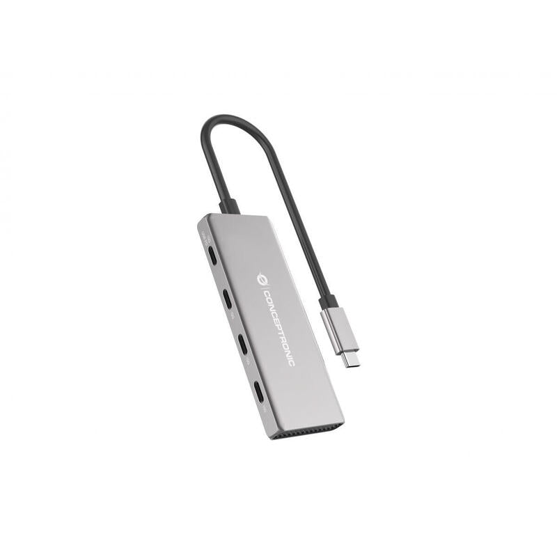 Conceptronic Dock Usb-C->4x Usb-C 100wpd O.Netzteil 0.25m Gr