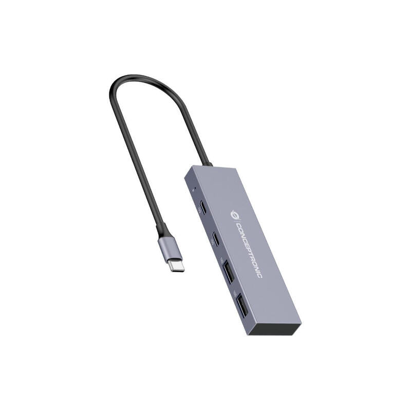 Conceptronic Usb-Hub 4-Port 3.2 C->2x3.1+2x3.0 Gris