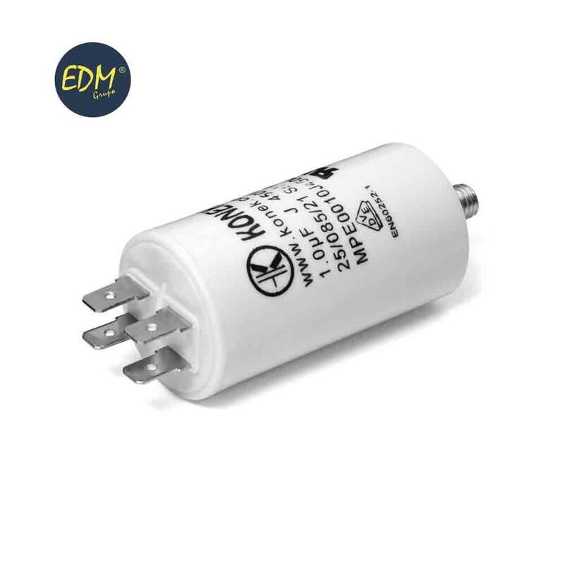 Condensador Mka 30 Uf 5% 450 V 40x94 Con Espiga M8 Y Faston Doble