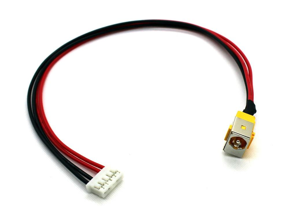Conector Dc Jack Con Cable Para Portátil Acr Aspire 5235 Series Travelmate 5610 Extensa 7200 Series