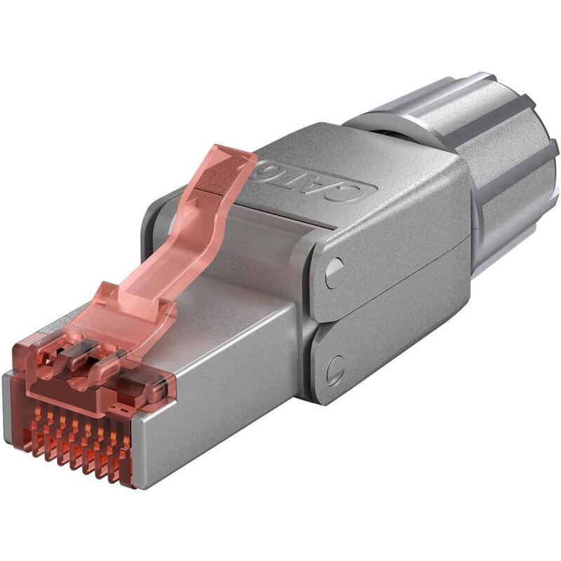 Conector De Campo Rj45 Cat.6, Stp, Awg 22-26, Pestaña Roja Goobay