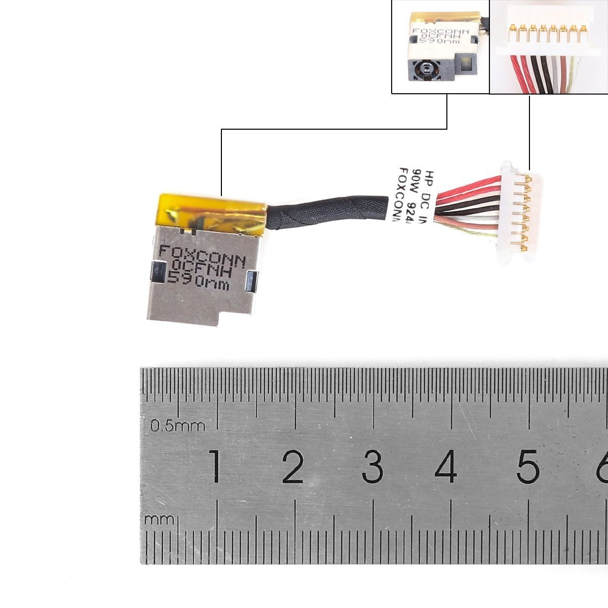 Conector Dc Jack Para Portátil Hp Probook 430 440 450 470 G5 G6 G7 924444-F30 5Cm