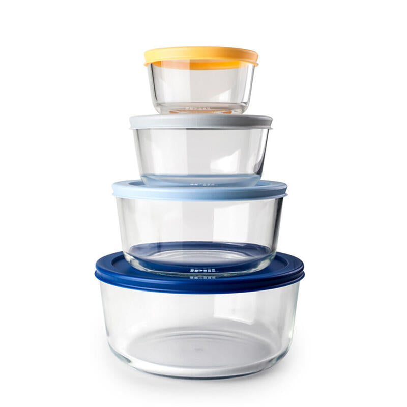Conjunto De 4 Tuppers Redondos