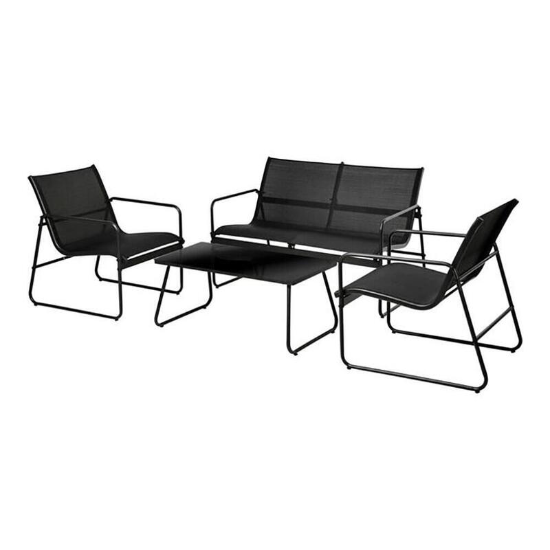 Conjunto De Jardín Negro 4 Piezas