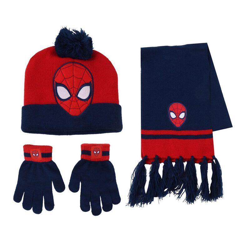 Conjunto Gorro Guantes Braga Cuello Spiderman Marvel
