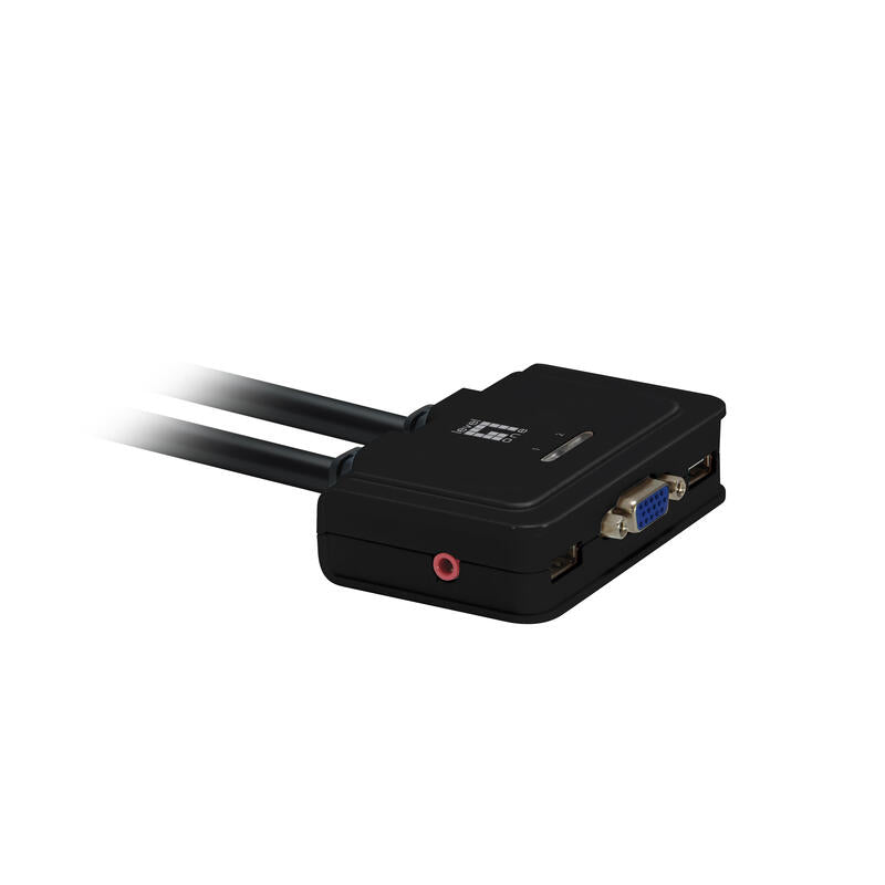 Conmutador Automatico Level One V/T/M 1a2 Cpus Usb Con Audio Cables Incluidos