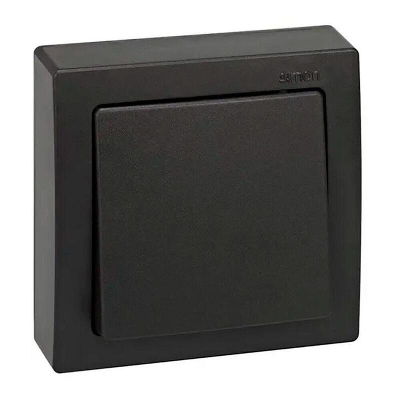 Conmutador De Cruce, Superficie, 10ax 250v~, Ip20, Serie Simon73 Loft, Grafito, Retractilado