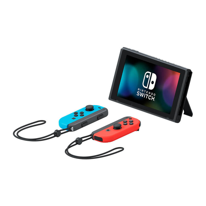 Consola Nintendo Switch Red&Blue V1.1 Consola + Base + 2 Mandos Joy-Con + 2 Correas Para Mandos + Soporte + Cable Hdmi + Adaptador Corriente