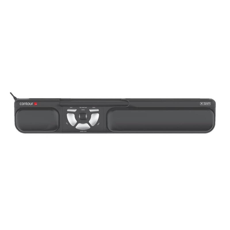 Contour X-Bar Wired Ergonómico Zentrierte Ratón Negro Retail