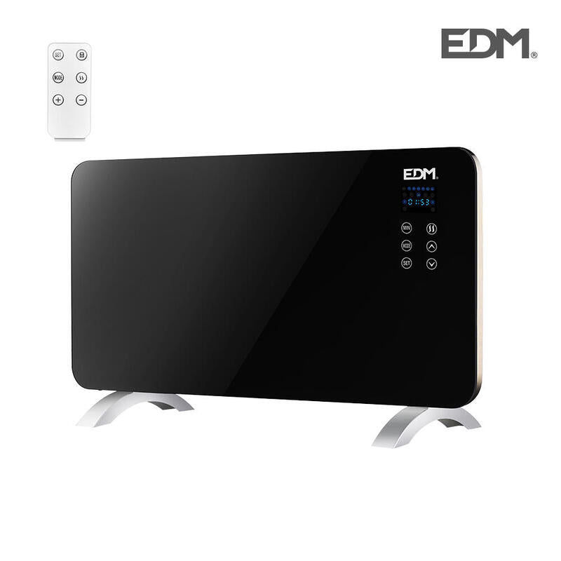 Convector Placa Cristal 1500w Edm