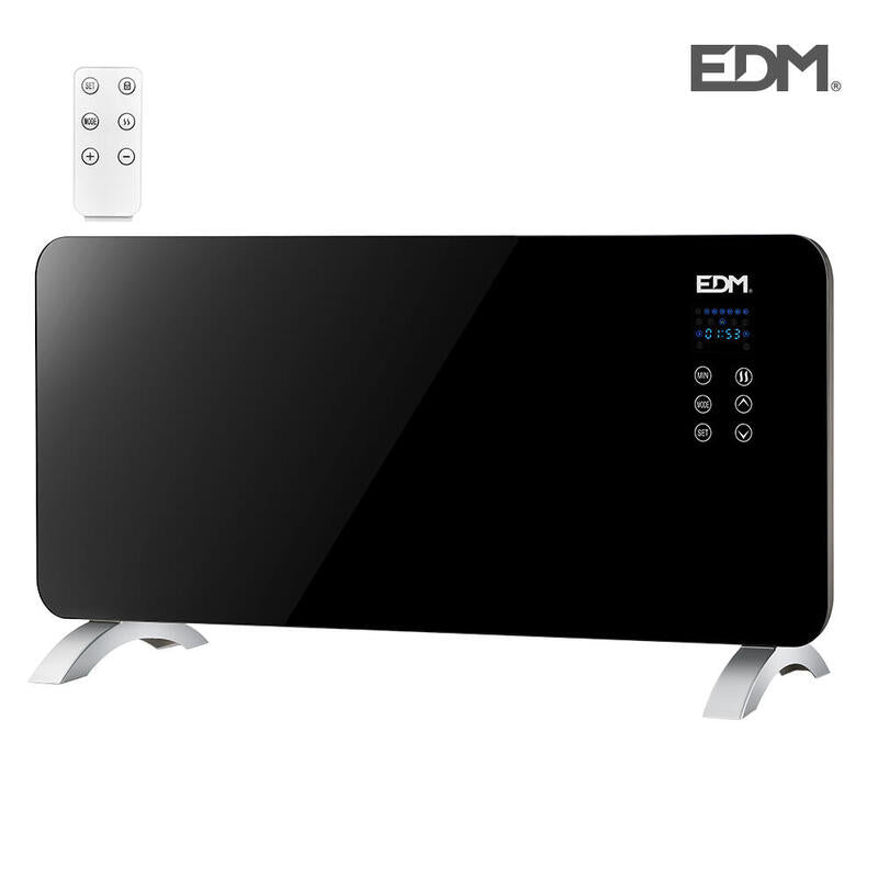 Convector Placa Cristal 2000w Edm