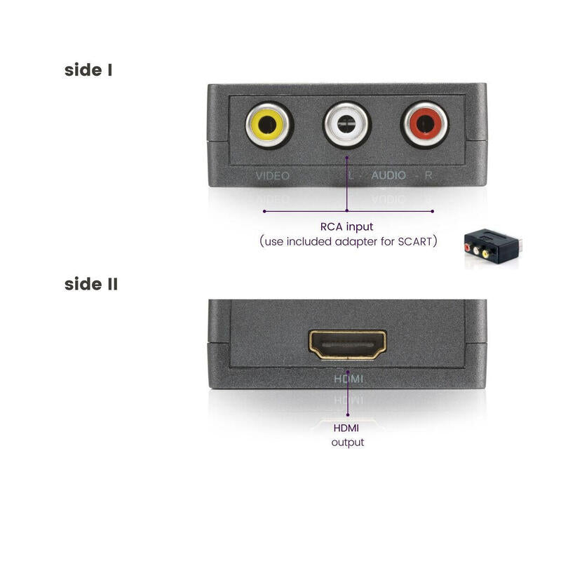 Convertidor Hdmi Marmitek Rca Scart Connect Ah31