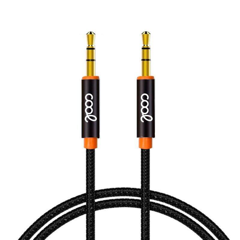 Cool Cable Jack 3.5 Mm A Jack 3.5 Mm  Audio-Audio Nylon Negro (1m)