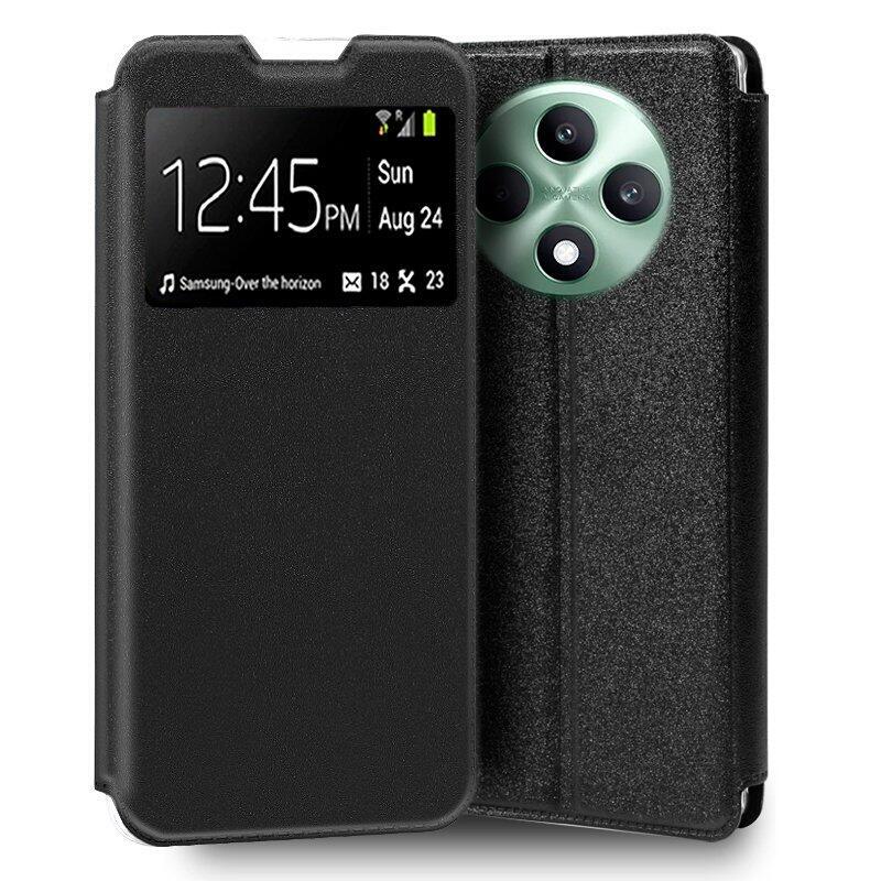 Cool Funda Flip Cover Oppo Reno 12 F 4g / 5g / Reno 12 Fs 4g / 5g Liso Negro