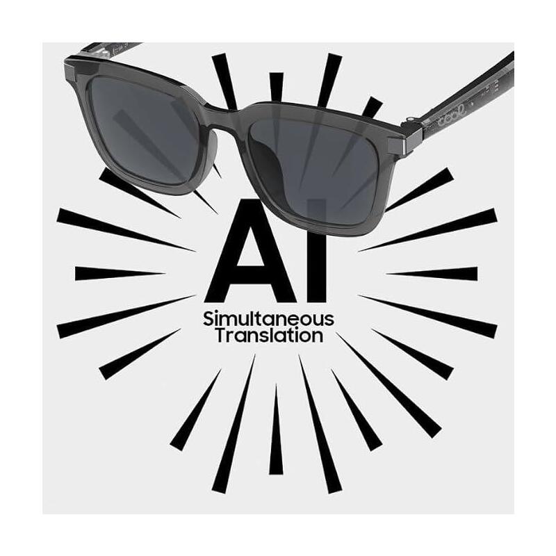 Cool Smart Gafas De Sol Ia Inteligentes Negro (Llamadas, Msica, Traductor)