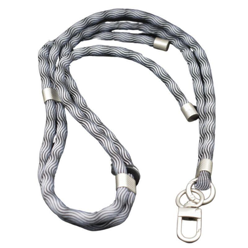 Cordón Para Móvil Negro Y Blanco - Universal Con Tarjeta Para Todas Las Fundas