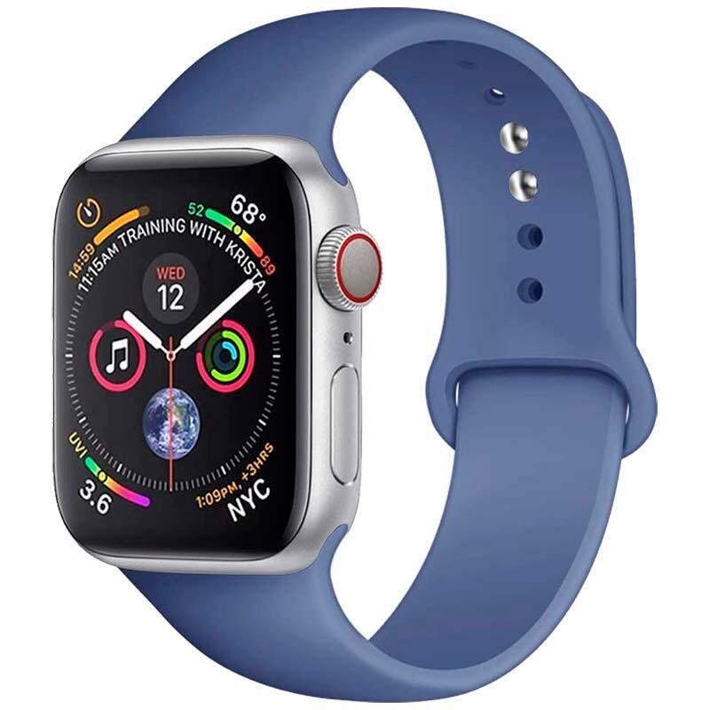 Correa De Silicona Apple Watch 42/44/45/49mm (Azul)