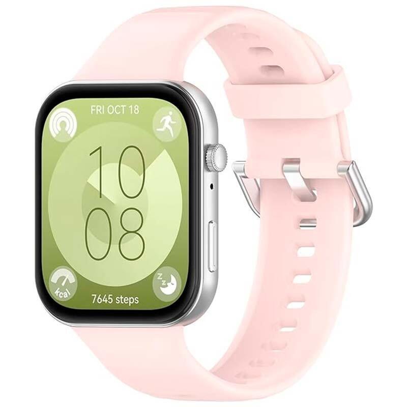Correa De Silicona Huawei Watch Fit 3 Rosa