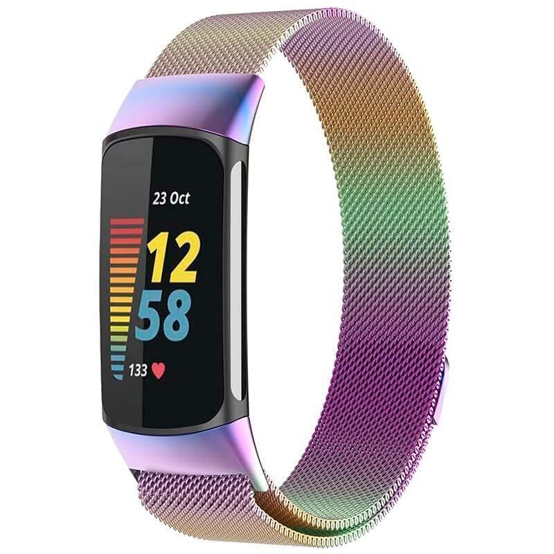 Correa Milanesa Magnética Fitbit Charge 5 / Charge 6 Multicolor