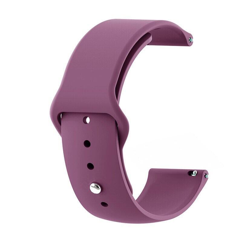 Correa Universal Elgance Silicona 22mm Para Smartwatch Xiaomi/Amazfit/Samsung/Huawei/Realme/Ticwatch (Violeta)