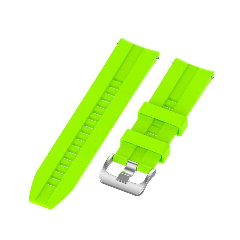 Correa Universal Silicona 22mm Para Smartwatch Xiaomi/Amazfit/Samsung/Huawei/Realme/Ticwatch (Verde Claro)