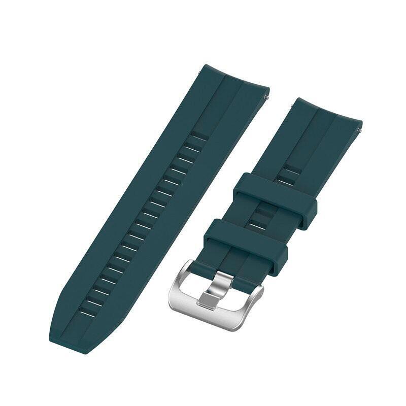 Correa Universal Silicona 22mm Para Smartwatch Xiaomi/Amazfit/Samsung/Huawei/Realme/Ticwatch (Verde)
