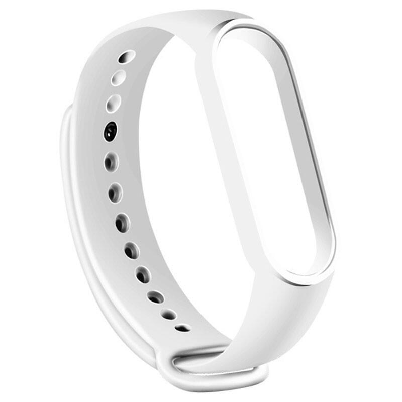 Correa Xiaomi Mi Smart Band 6 / Mi Band 5 / Amazfit Band 5 Silicona (Blanco)