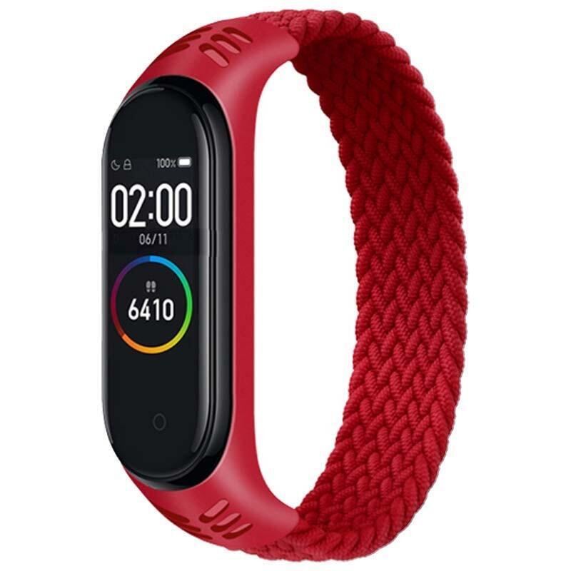 Correa Xiaomi Mi Smart Band 6 / Mi Band 5 / Amazfit Band 5 Tpu Uni Color L (Rojo)