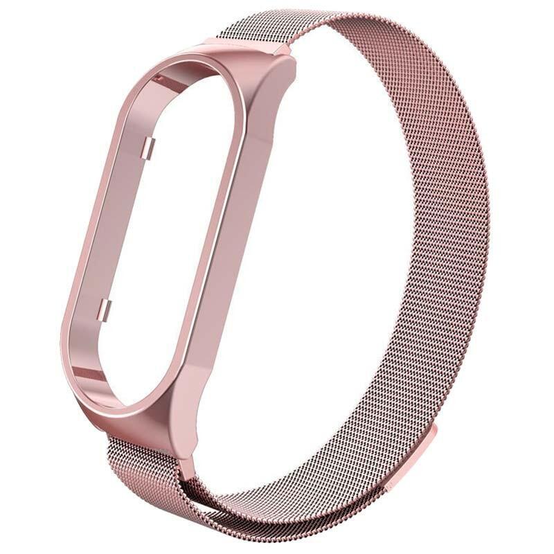 Correa Xiaomi Smart Band 7 Milanesa Magnética Rosa