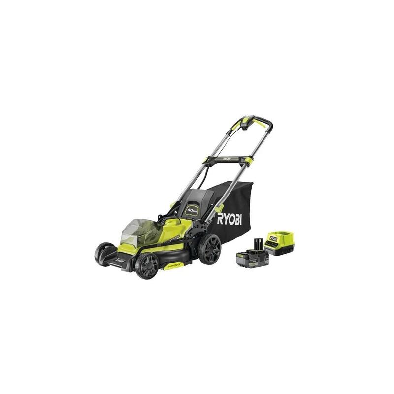 Cortacésped Inalámbrico Ryobi One+ Ry18lmx40c-150, 18 Voltios Verde/Negro, Batería Li-Ion 5,0 Ah 5133006289