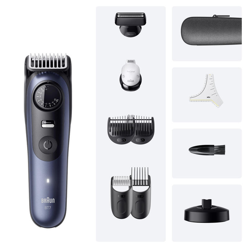 Cortapelo Braun Beard Trimmer Bt7540 Blk Blu