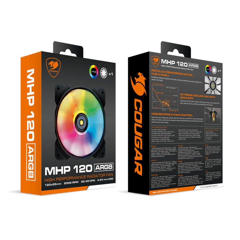 Cougar Ventilador Mhp 120 Argb