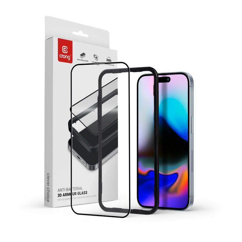 Crong Anti-Bacterial 3d Armour Glass Do Apple Iphone 16 Pro Max