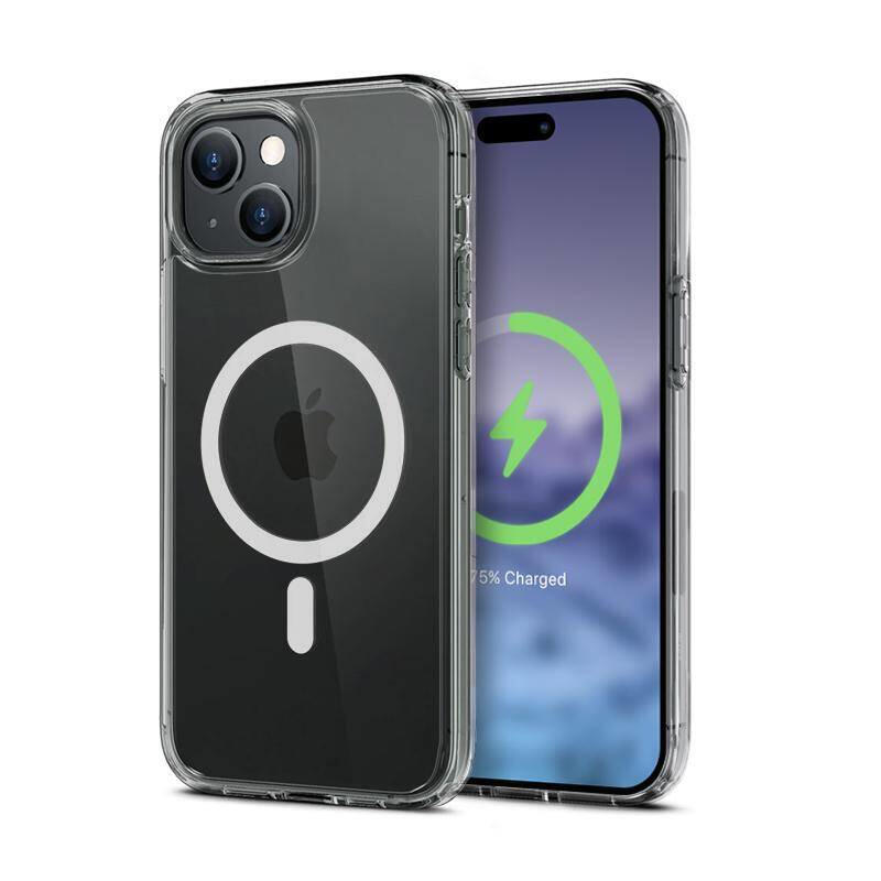 Crong Clear Mag Cover - Funda Magsafe Para Iphone 15 (Transparente)