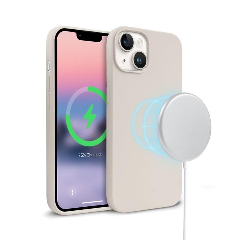 Crong Color Cover Magnetic - Etui Iphone 14 / Iphone 13 Magsafe (Kamienny Bez)
