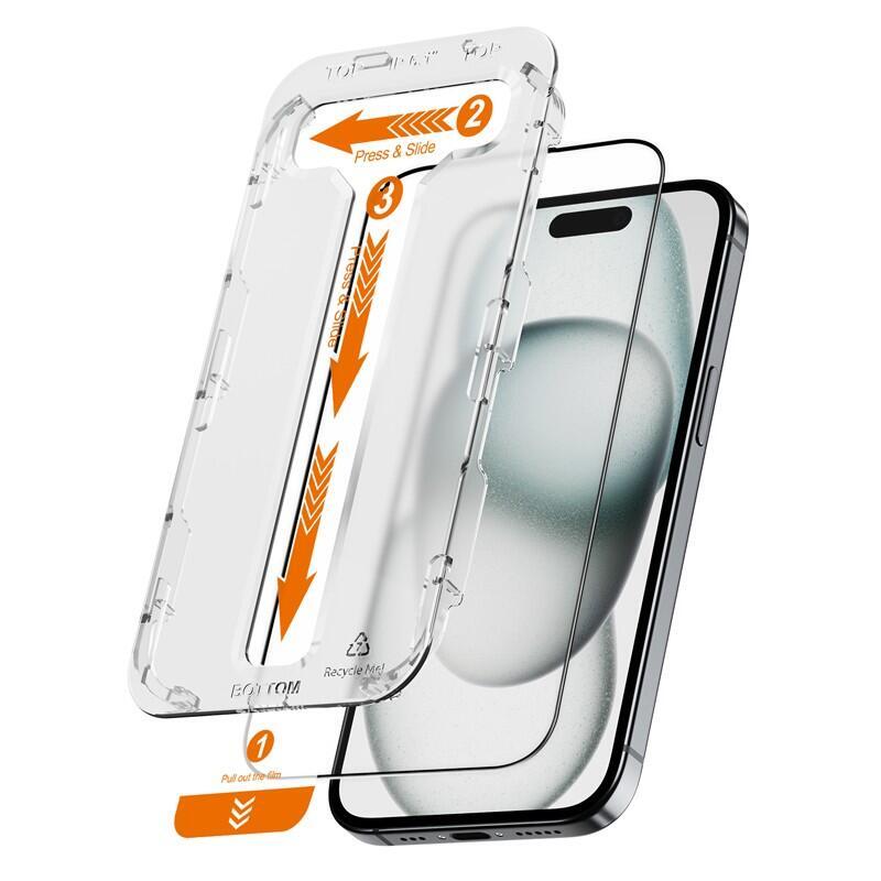 Crong Tempered Glass Iphone 15 (2 Pieces) Easyshiel