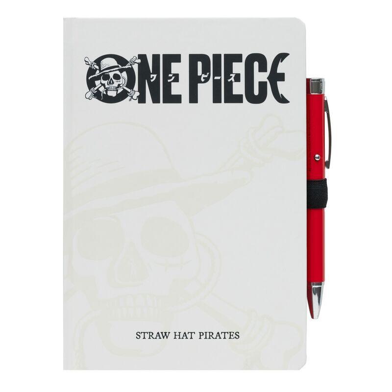 Cuaderno A5 Premium + Boligrafo Proyector One Piece
