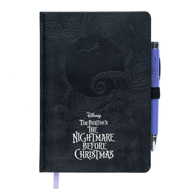 Cuaderno A5 Premium + Boligrafo Proyector Pesadilla Antes De Navidad Disney
