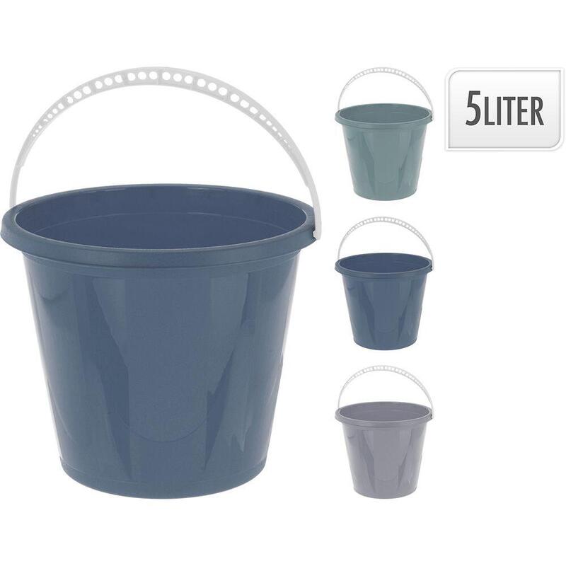 Cubo Redondo Aurora Colores Surtidos 5 L