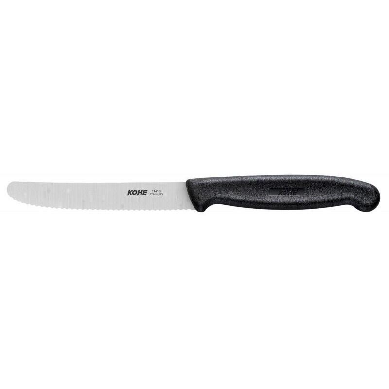 Cuchillo Dentado Kohe De 104 Mm, Negro