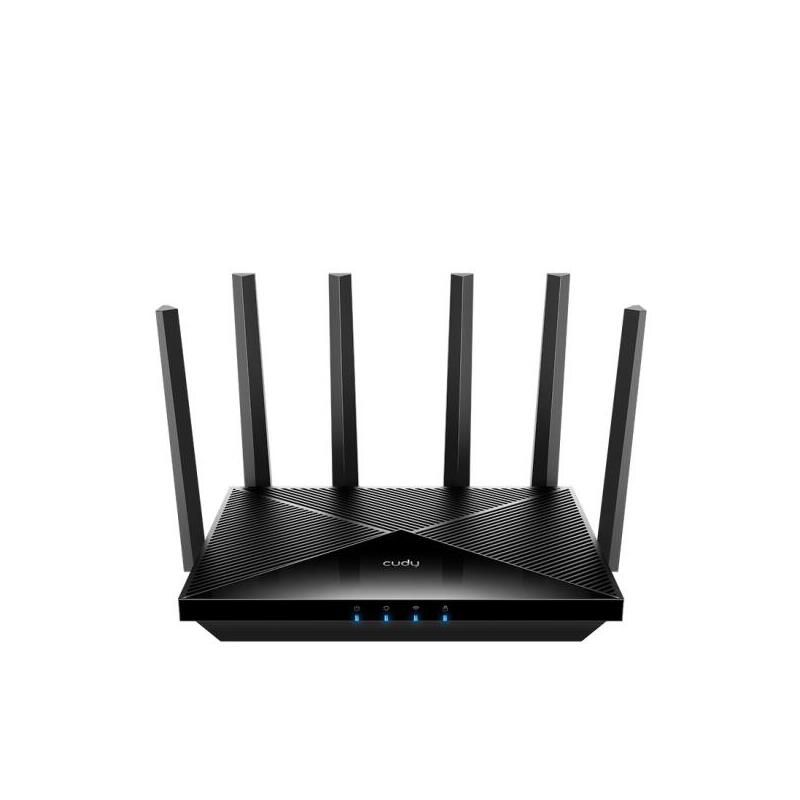 Cudy Router Wifi 7 2.5g Dual Band Be6500 - Velocidad Hasta 1000mbps - 4 Puertos - 6 Antenas Fijas De 5dbi - Tecnologia