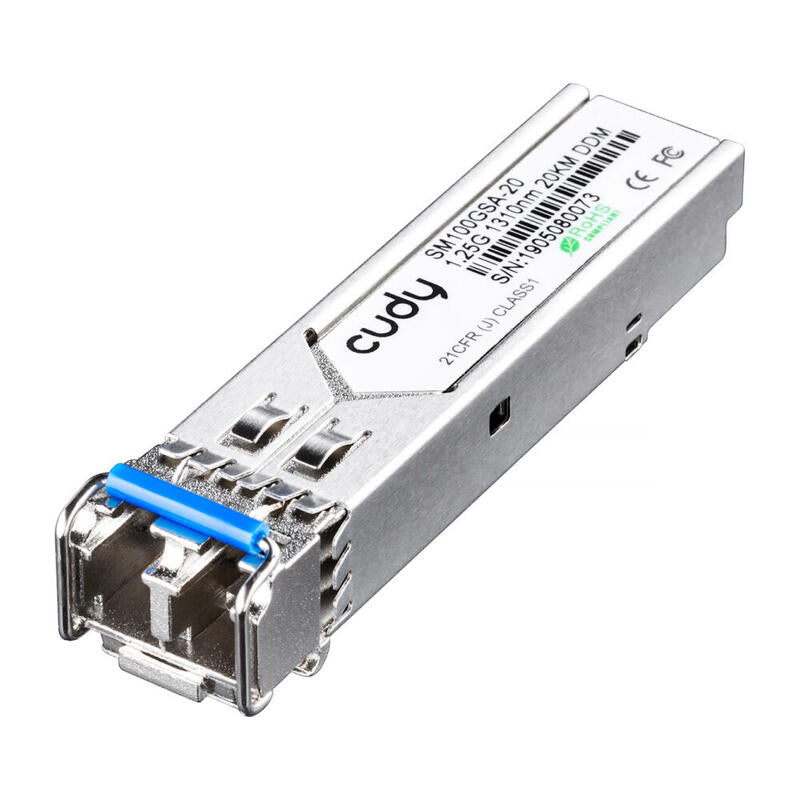 Cudy Sm100gsa-20 Red Modulo Transceptor Fibra Óptica 1250 Mbit/S Sfp 1310 Nm
